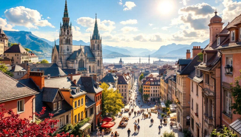 découvrez les quartiers enchanteurs de genève, riches en culture, histoire et gastronomie. explorez les incontournables de cette ville suisse, des rives du lac aux ruelles médiévales, pour une expérience inoubliable.